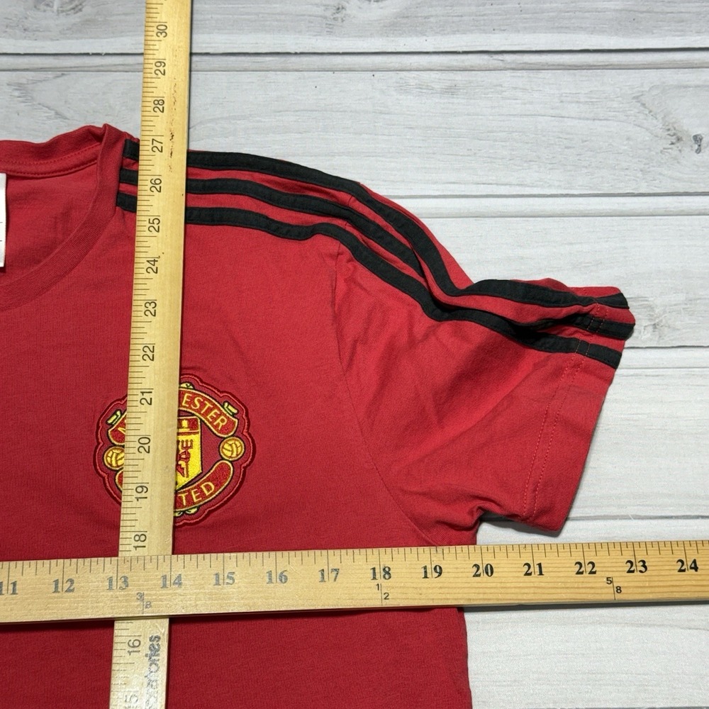 adidas Manchester United Shirt Large Red Training Football Soccer Top BQ2226 - Picture 5 of 7